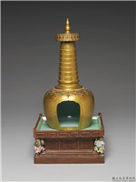 清 金彩瓷塔,清,,陈设