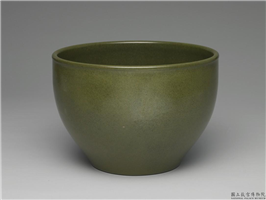 清 乾隆 茶叶末釉瓷缸,清 高宗,,陈设,水器