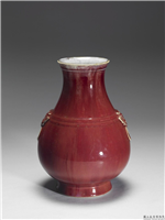 清 雍正 仿钧釉兽环壶(尊)(雍正年制款),清 世宗,,陈设