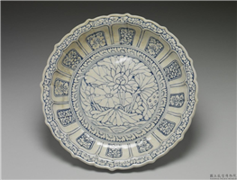 越南 青花莲花盘,15世纪,陶瓷,盛装器