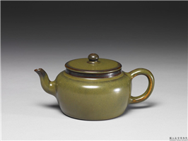 清 雍正 茶叶末茶壶,清 雍正,陶瓷,盛装器