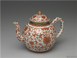清 乾隆 红花描金茶壶,清 高宗,,茶具