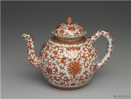 清 乾隆 红花描金茶壶,清 高宗,,茶具