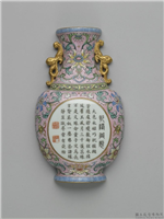 清 乾隆 珐琅彩轿瓶,清高宗 乾隆,,陈设