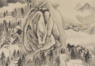 董其昌　夏木垂阴