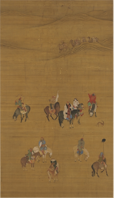 刘贯道　画元世祖出猎图