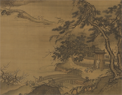 戴进　春游晚归