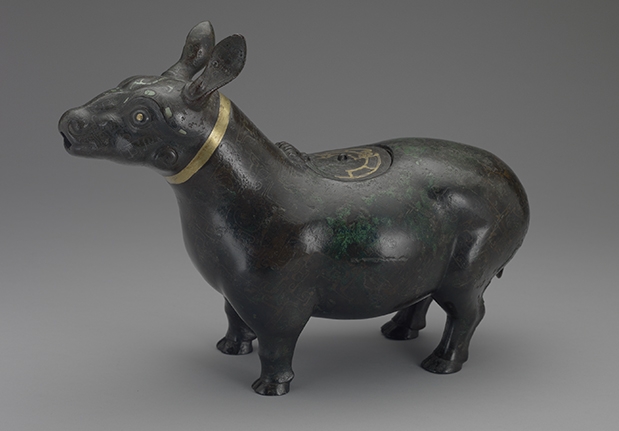 嵌松绿石金属丝牺尊