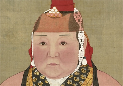 元代后半身像　册　元世祖后