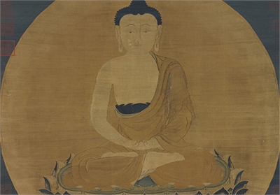 宋缂丝佛像　轴