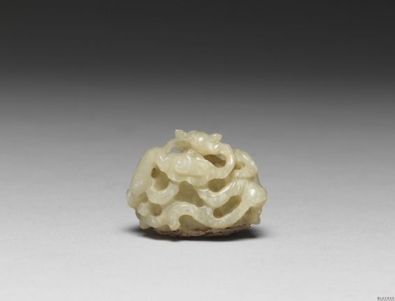 元 螭虎伏丘玉顶