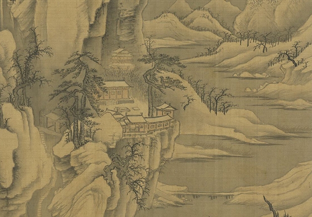 明董其昌仿宋元人缩本画及跋　册　仿李成雪景