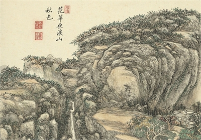 清王原祁仿宋元人山水　册　山磵林庐