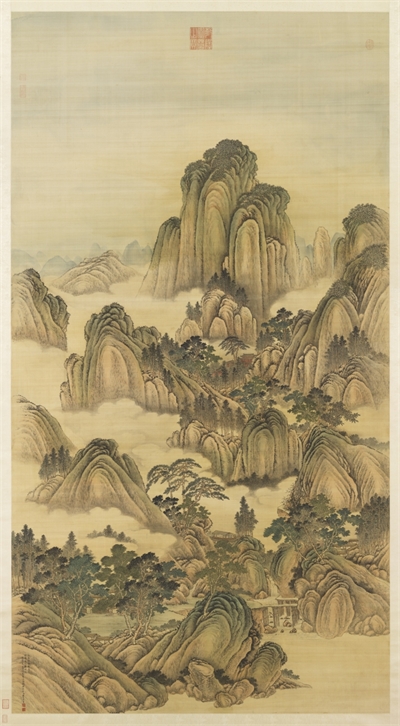 清唐岱仿范宽画幅　轴