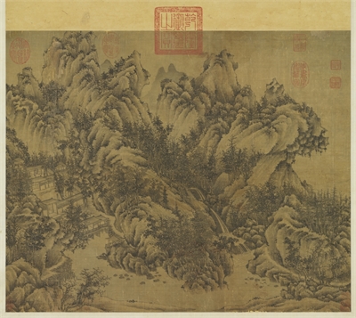 元人秋山图　轴