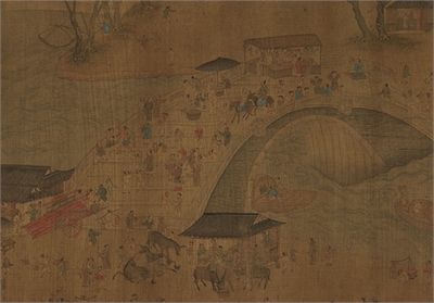 宋张择端清明上河图　卷