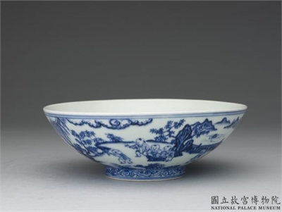 明 宣德窑 青花婴戏图碗