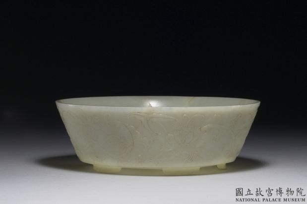 清 玉番莲洗