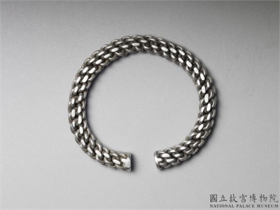 清末民初 银手镯