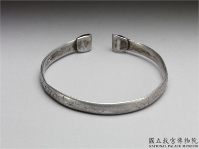 清末民初 银手镯