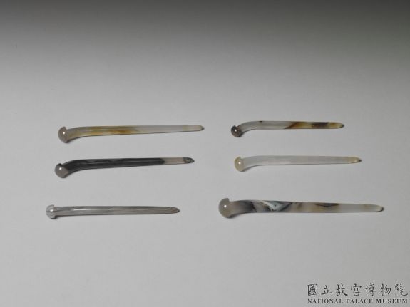 清 各色玛瑙簪子