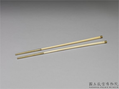 清 镶金牙箸