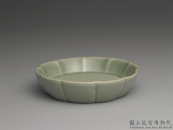 清 康熙 青釉笔洗