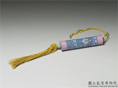 清 粉彩瓷牙签筒