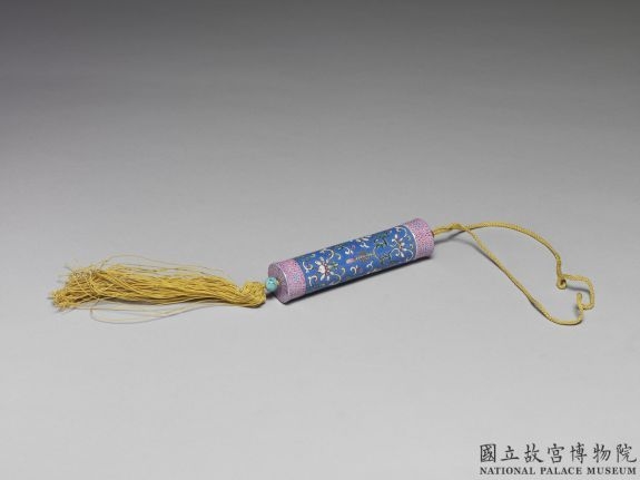 清 粉彩瓷牙签筒
