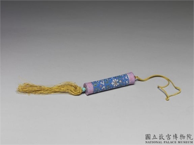清 粉彩瓷牙签筒