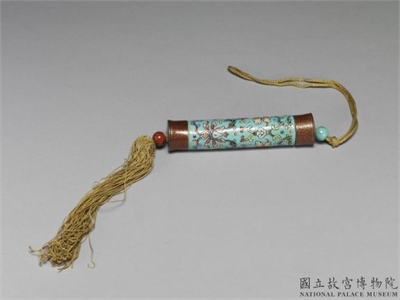 清 粉彩瓷牙签筒