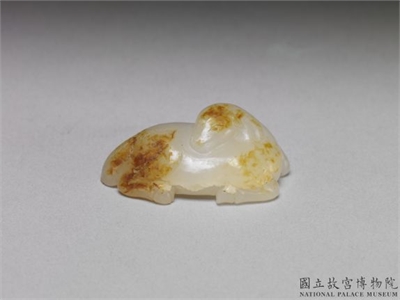 清 白玉三阳开泰