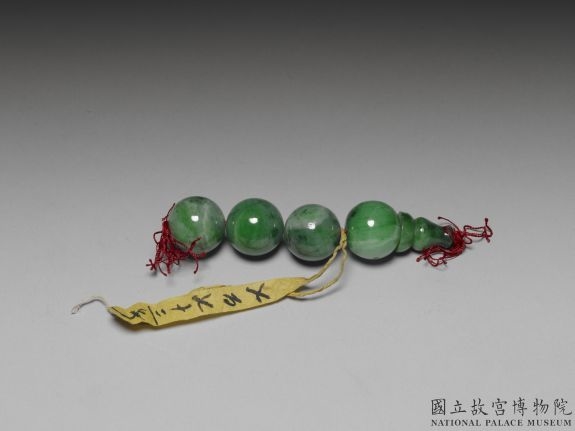 清 翠玉佛头