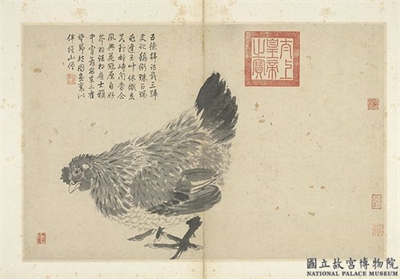 明沈周写生　册　鸡