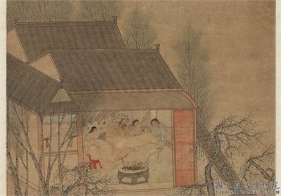 明钱贡太平春色　轴