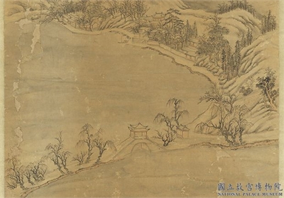 清董邦达断桥残雪　轴