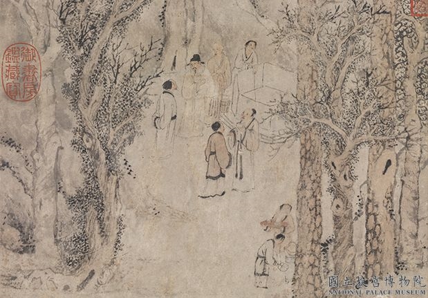 明钱谷惠山煮泉图　轴