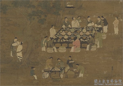 宋徽宗文会图　轴