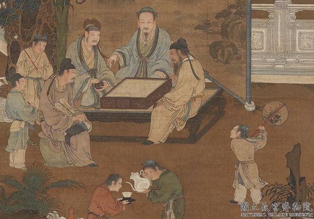 宋人十八学士图　轴