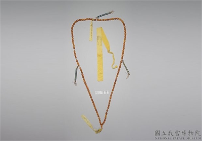 清 蜜蜡数珠-清光绪二十一年班禅额尔德尼进