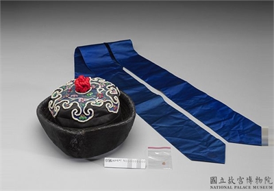 嵌珠石女皮帽