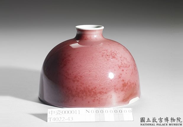 清 康熙 霁红花囊