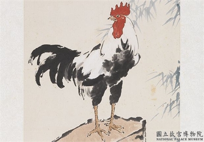 民国徐悲鸿鸡　单片